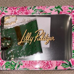 Lilly Pulitzer Pink and Green Cookie Exchange Kit  NWOT